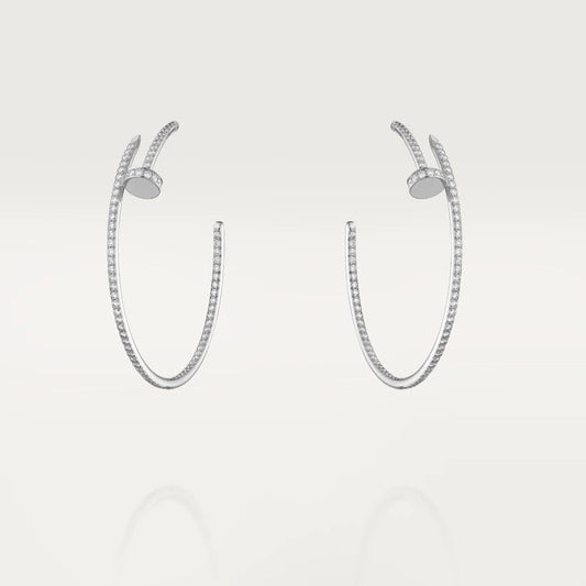 [Basjewels]JUSTE EARRINGS FULL DIAMONDS 1.8MM