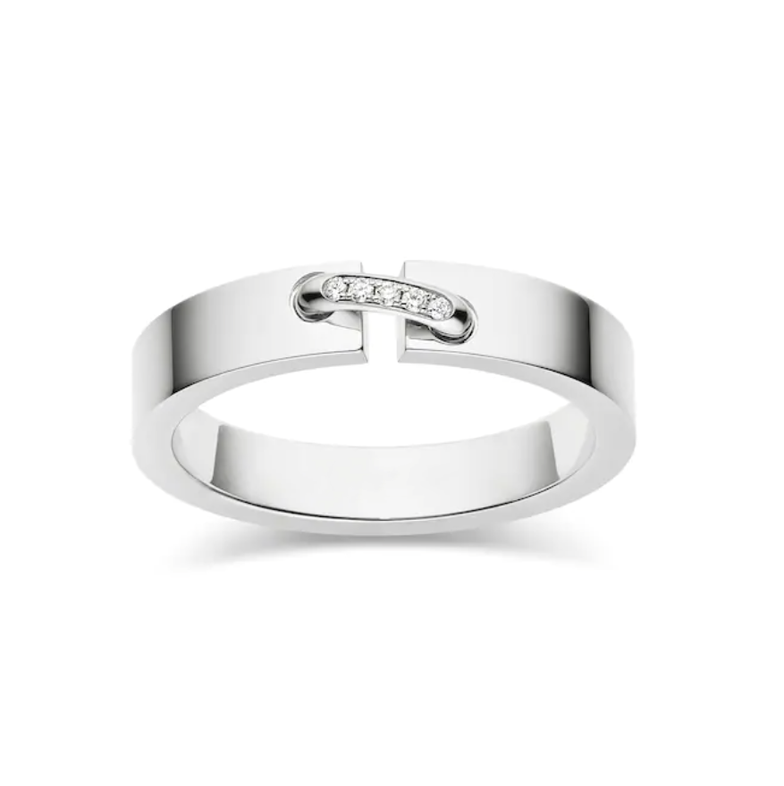 [BSNL Jewels]ALLIANCE LIENS VIDENCE DIAMANT 4MM RING