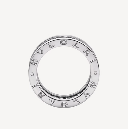 [BSNL Jewels]ZERO 1 MIT GEPAPSTETEN DIAMANTEN AUF DEM SPIRALRING