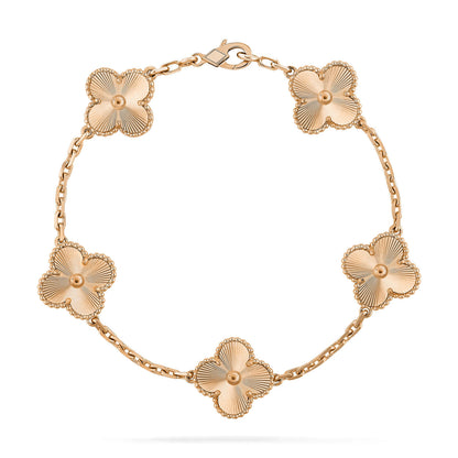 [Basjewels]CLOVER 5 FLOWERS LASER BRACELET