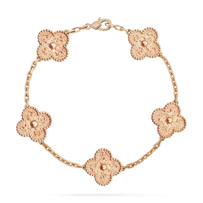 [Basjewels]CLOVER 5 MOTIFS BRONZING BRACELET