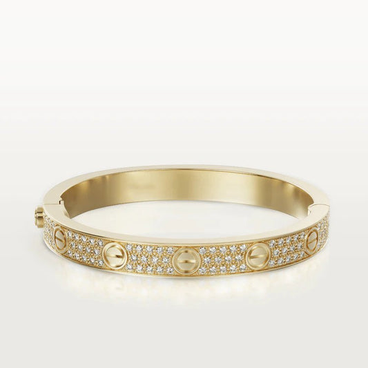 [Basjewels]LOVE BRACELET 6.1MM DIAMOND-PAVED