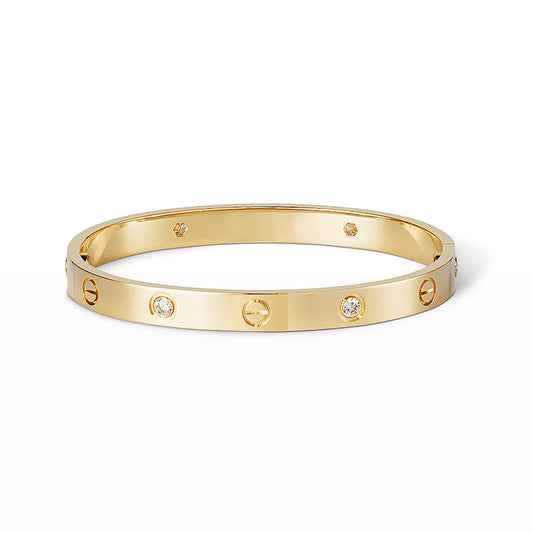 [Basjewels]LOVE BRACELET 6.1MM 4 DIAMONDS