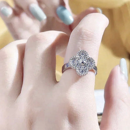 [Basjewels]CLOVER DIAMOND RING