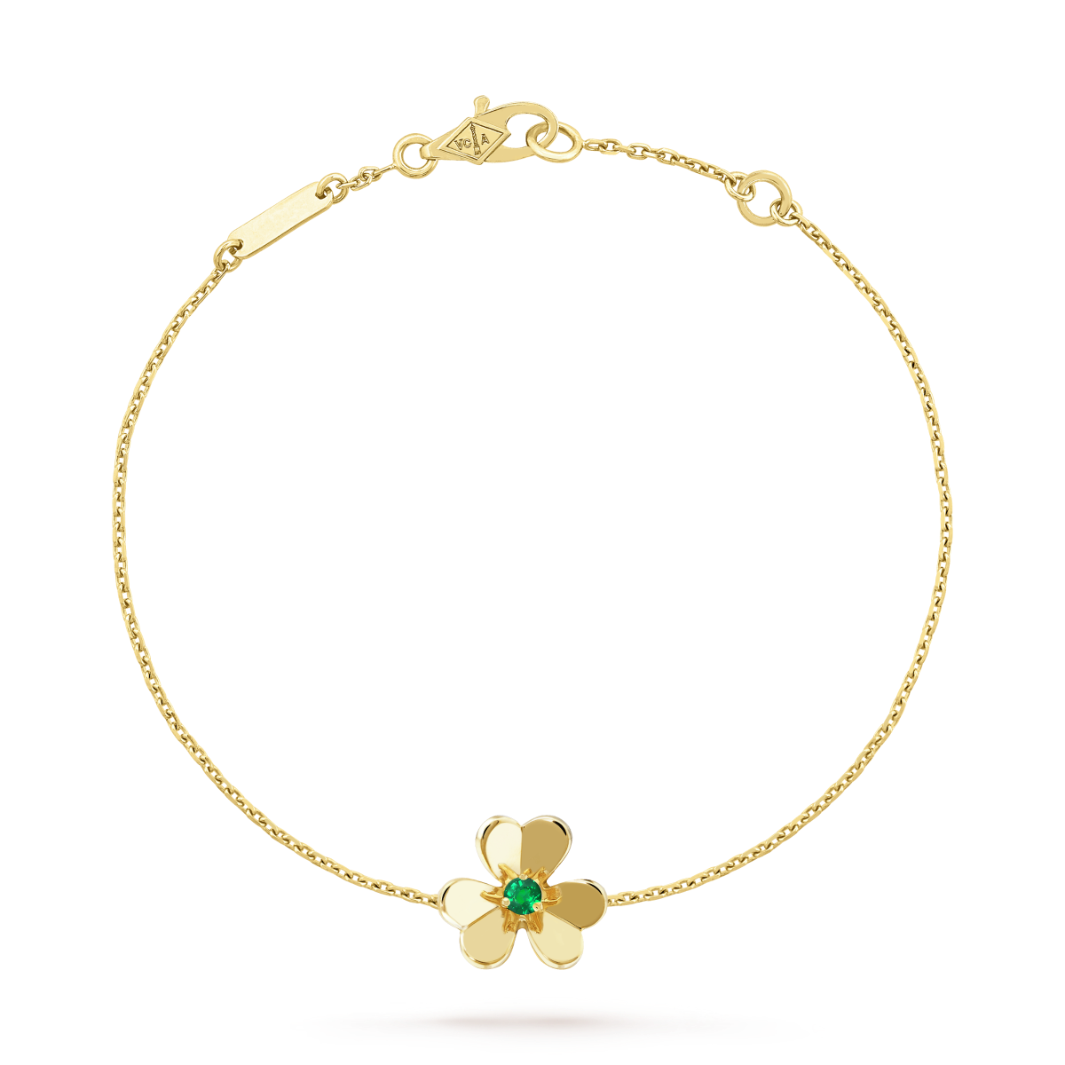 [BSNL Jewels]FRIVOLE GOLD BLUME ROSA MALACHIT ARMBAND