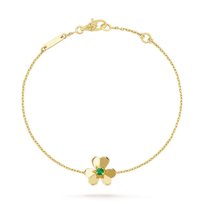 [BSNL Jewels]FRIVOLE GOLD BLUME ROSA MALACHIT ARMBAND