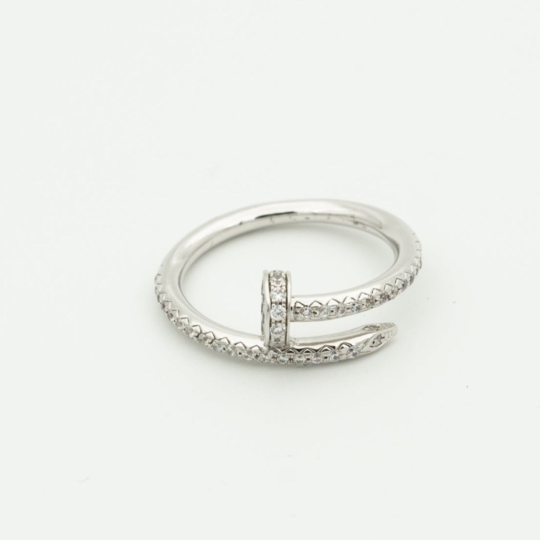 [Basjewels]JUSTE RING 1.8MM SILVER DIAMONDS