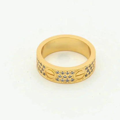 [Basjewels]LOVE RING 5.5MM DIAMONDS PAVED