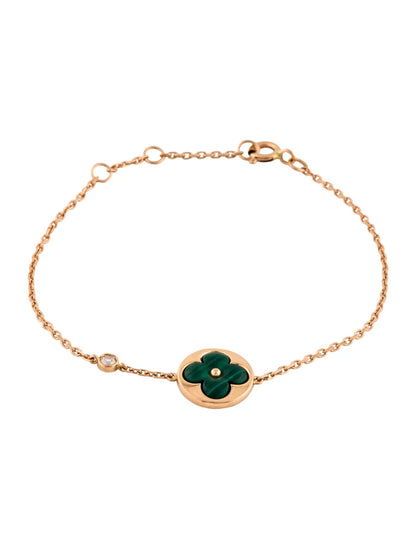 [BSNL Jewels]SUN MALACHITE 1 DIAMOND PINK GOLD ARMBAND