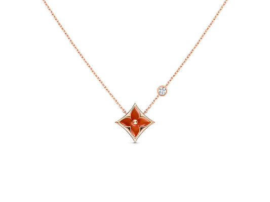 [BSNL Jewels]Sternkette Roségold 1 Diamant