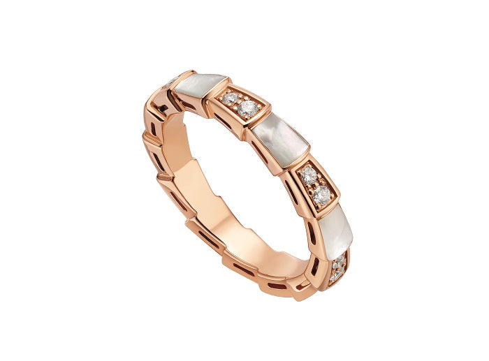 [BSNL Jewels] SERPENTI RING ROSA GOLD DIAMANT MOP 3MM