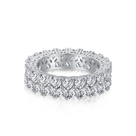 [BASLOVE]Sparkling Full Heart Ring