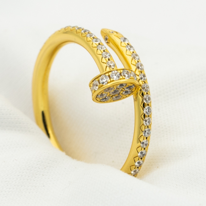 [Basjewels]JUSTE RING 1.8MM GOLD DIAMONDS