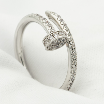 [Basjewels]JUSTE RING 1.8MM SILVER DIAMONDS