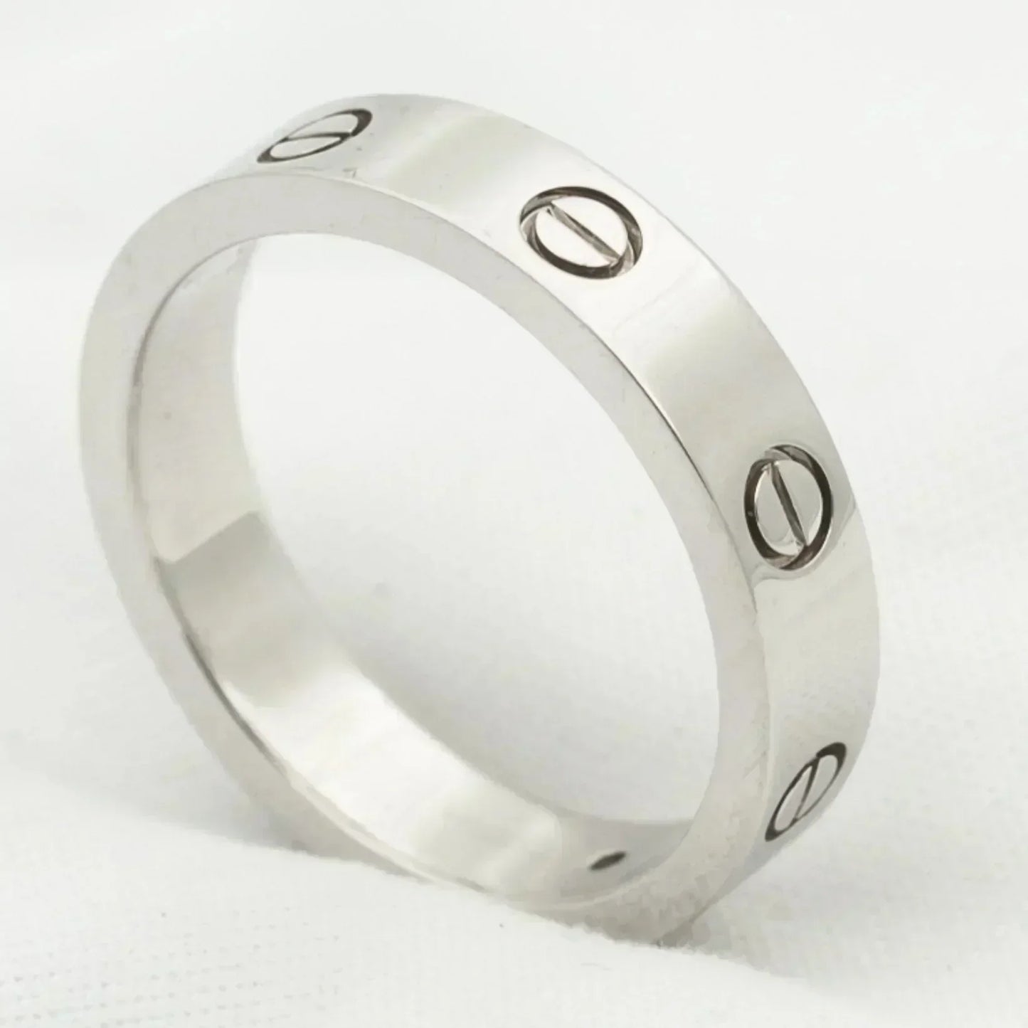 [Basjewels]LOVE RING 4MM 1 DIAMOND SILVER