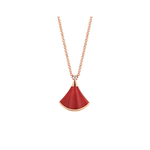 [BSNL Jewels] TRAUMHALSKETTE KARNEOL 1 DIAMANT