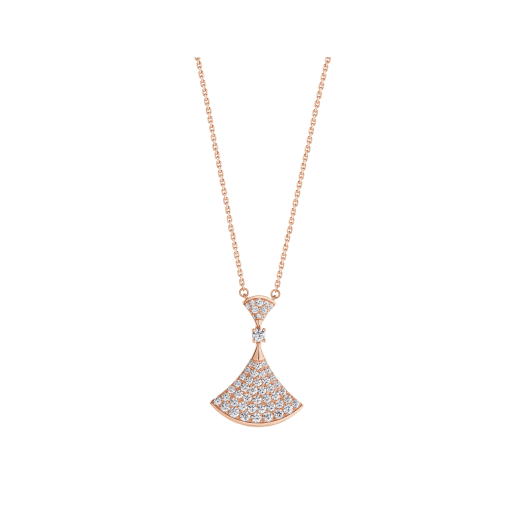 [BSNL Jewels] TRAUM HALSKETTE ROSA GOLD VOLLER DIAMANT