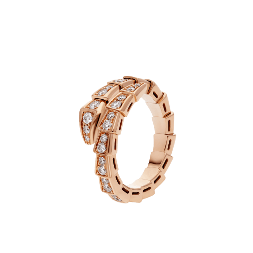 [BSNL Jewels]SERPENTI RING ROTGOLD MIT DIAMANTEN 4MM