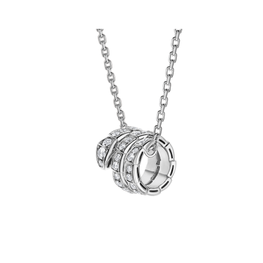 [Basjewels]SERPENTI  NECKLACE DOUBLE RING DIAMOND