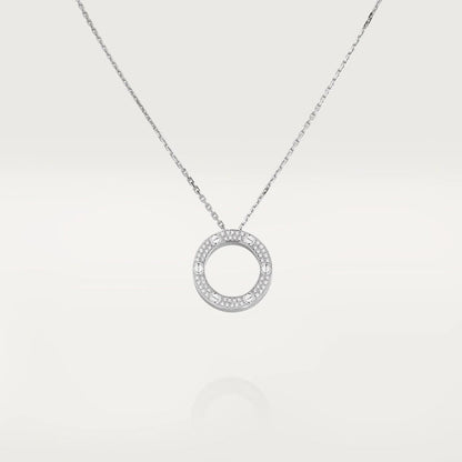 [Basjewels]LOVE NECKLACE ADJUSTABLE SILVER