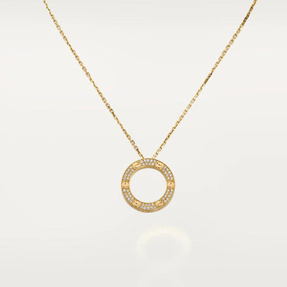 [Basjewels]LOVE NECKLACE ADJUSTABLE ROSE GOLD