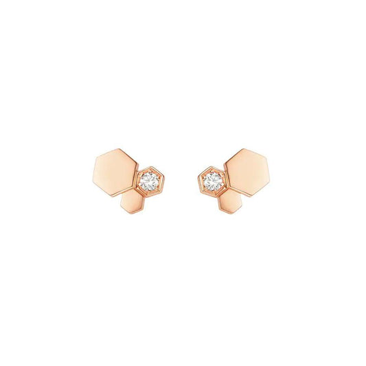 [BSNL Jewels] BEE LOVE ROSÉGOLD DIAMANT OHRRINGE