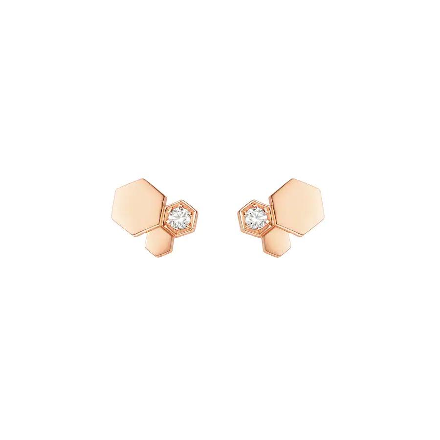 [BSNL Jewels] BEE LOVE ROSÉGOLD DIAMANT OHRRINGE