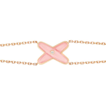 [BSNL Jewels]JEUX ARMBAND ROSA MOP ROSA GOLD 1 DIAMANT