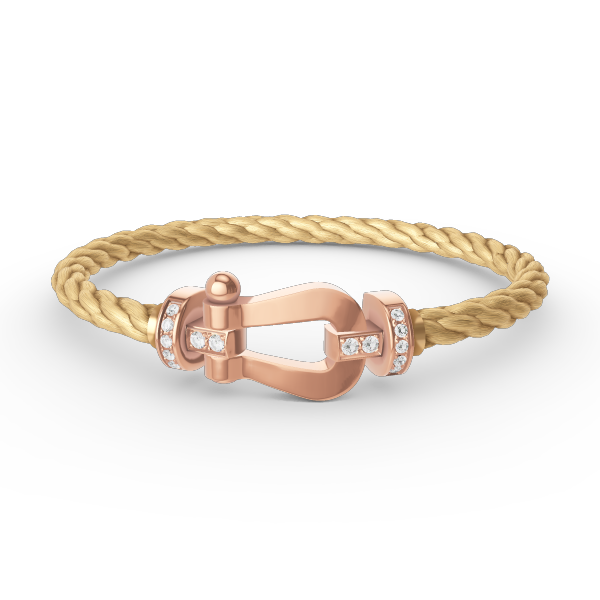 [BSNL Jewels]FORCE GROSSES HUFEISEN-HALBDIAMANTARMBAND ROSÉGOLD