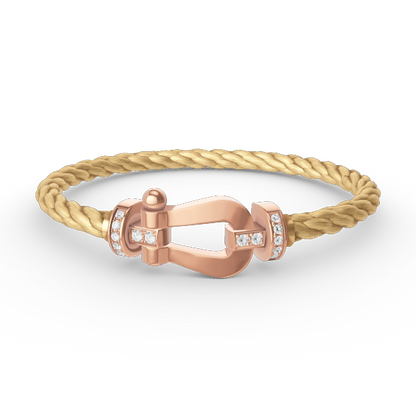 [BSNL Jewels]FORCE GROSSES HUFEISEN-HALBDIAMANTARMBAND ROSÉGOLD