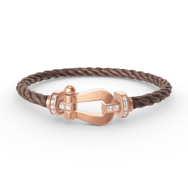 [BSNL Jewels]FORCE GROSSES HUFEISEN-HALBDIAMANTARMBAND ROSÉGOLD