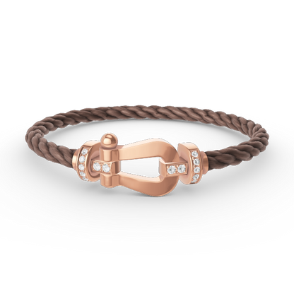 [BSNL Jewels]FORCE GROSSES HUFEISEN-HALBDIAMANTARMBAND ROSÉGOLD