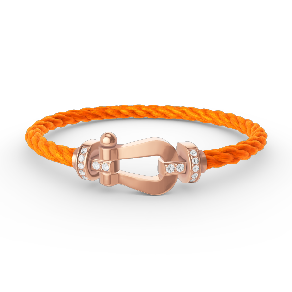 [BSNL Jewels]FORCE GROSSES HUFEISEN-HALBDIAMANTARMBAND ROSÉGOLD