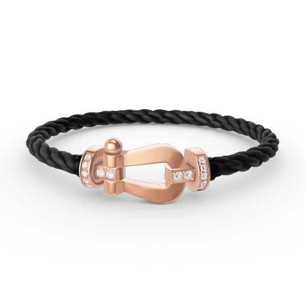 [BSNL Jewels]FORCE GROSSES HUFEISEN-HALBDIAMANTARMBAND ROSÉGOLD