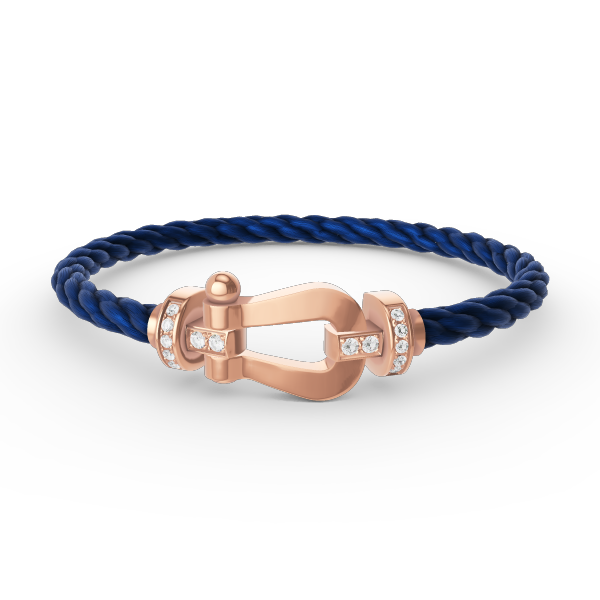 [BSNL Jewels]FORCE GROSSES HUFEISEN-HALBDIAMANTARMBAND ROSÉGOLD