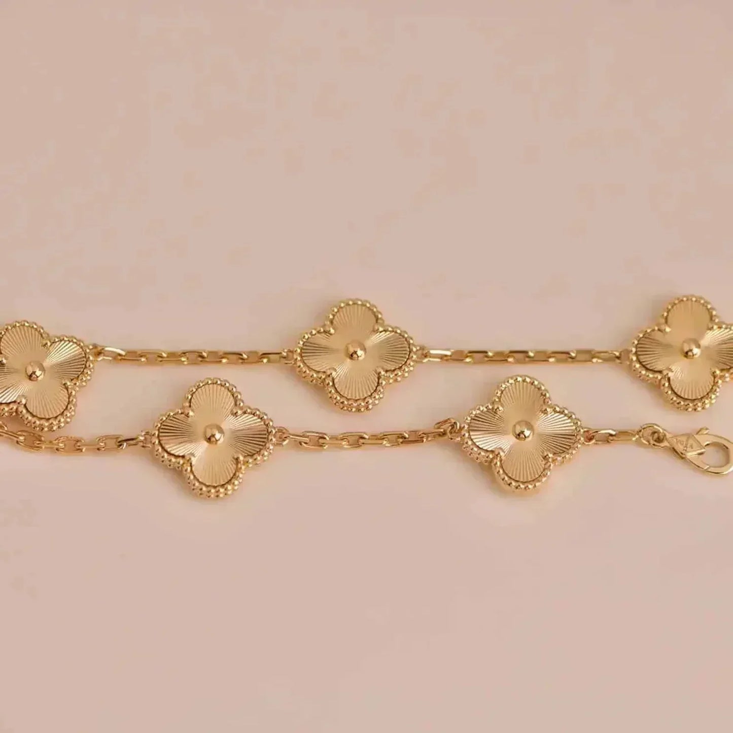 [Basjewels]CLOVER 5 FLOWERS LASER BRACELET