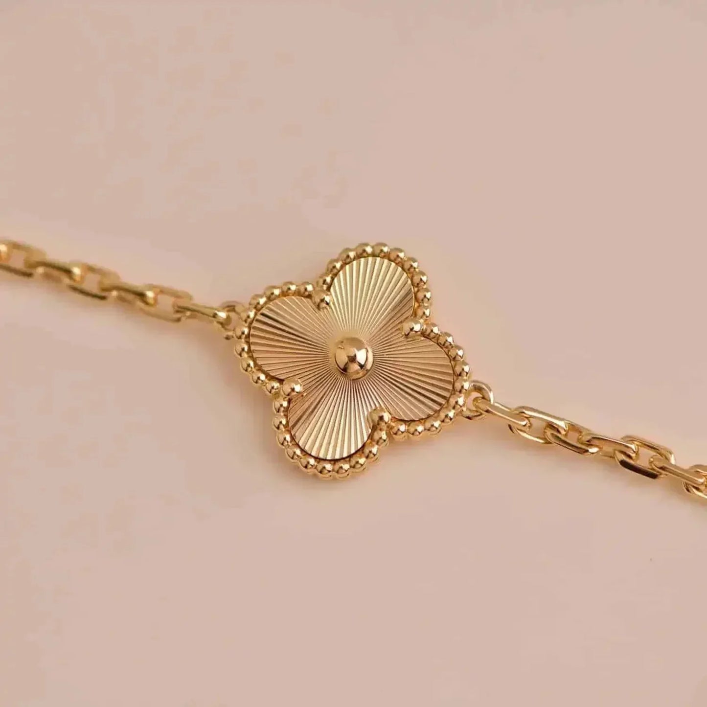 [Basjewels]CLOVER 5 FLOWERS LASER BRACELET