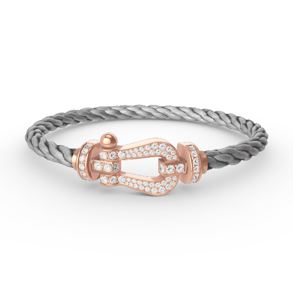 [BSNL Jewels]FORCE GROSSES HUFEISENARMBAND MIT DIAMANTEN AUS ROSÉGOLD