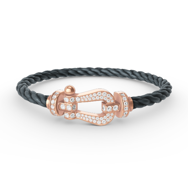 [BSNL Jewels]FORCE GROSSES HUFEISENARMBAND MIT DIAMANTEN AUS ROSÉGOLD