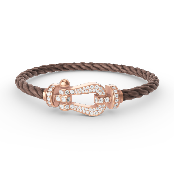 [BSNL Jewels]FORCE GROSSES HUFEISENARMBAND MIT DIAMANTEN AUS ROSÉGOLD