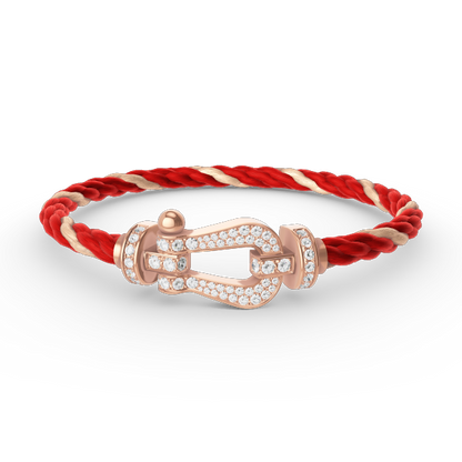 [BSNL Jewels]FORCE GROSSES HUFEISENARMBAND MIT DIAMANTEN AUS ROSÉGOLD