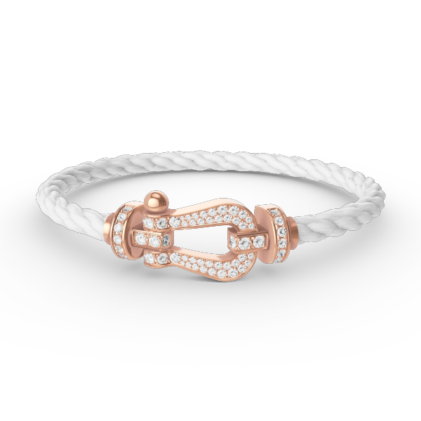 [BSNL Jewels]FORCE GROSSES HUFEISENARMBAND MIT DIAMANTEN AUS ROSÉGOLD