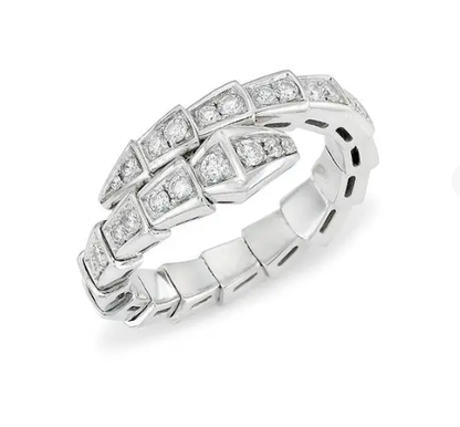 [BSNL Jewels] SERPENTI RING SILBER DIAMANT GEPAPERT 4MM