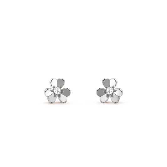 [BSNL Jewels]FRIVOLE MINI SILBERNE BLUMENOHRRINGE