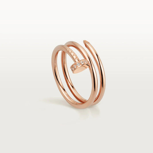 [Basjewels]JUSTE RING 1.8MM PINK GOLD DOUBLE ROW